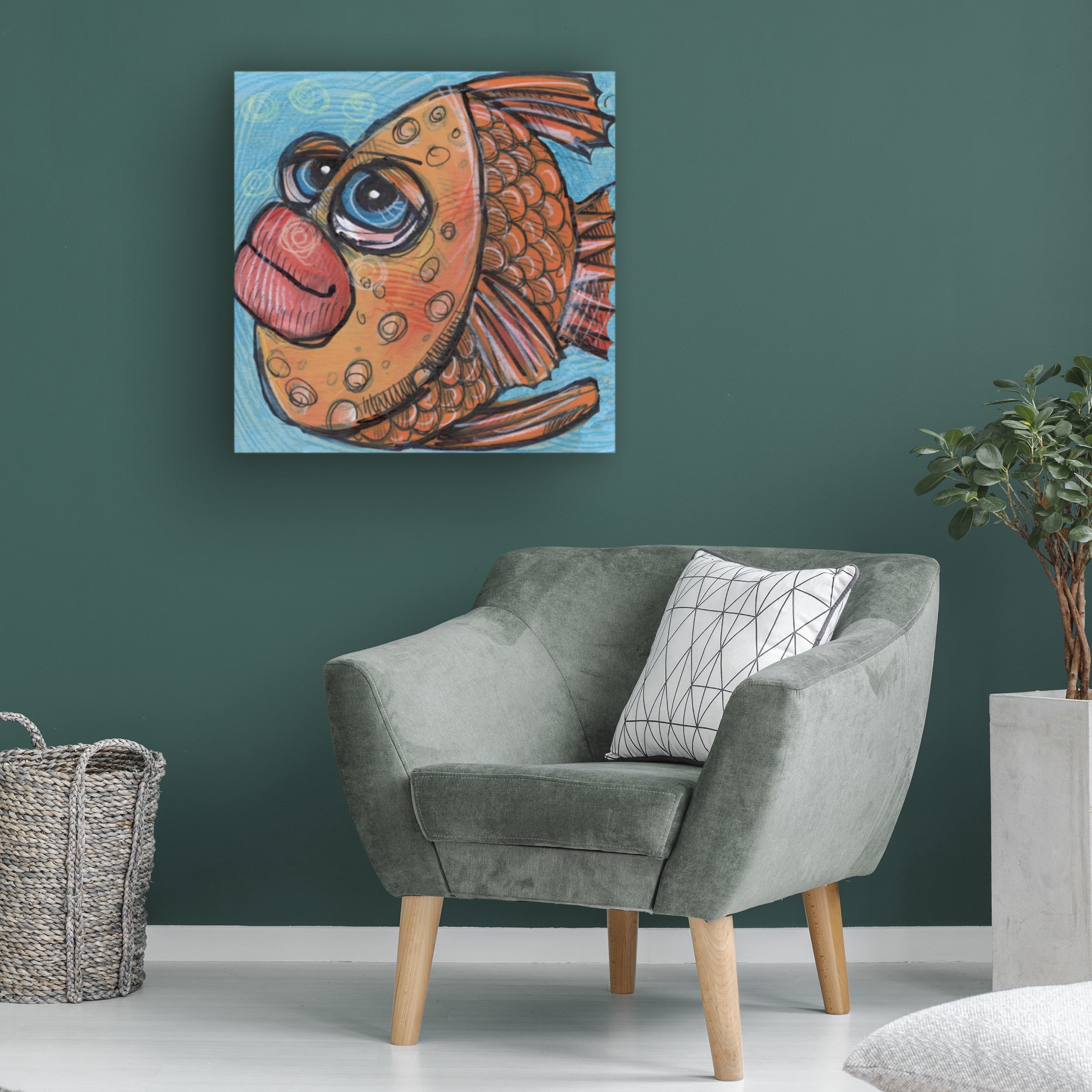 Tim Nyberg 'Fish 16 2019' Canvas Art