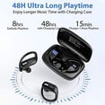thumbnail image 3 of Occiam T17 Waterproof Wireless In Ear Earbuds with USB, Black, 3 of 9