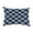Blue, variant on Simply Daisy, 14" x 20" Jodhpur Kilim Navy Blue Decorative Abstract Outdoor Throw Pillow