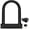 Black, variant on U Lock U Lock with Heavy Duty Anti Lock U-Lock 4 ft Mounting Bracket for Bikes eBikes Scooters