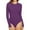 #Purple, variant on TEVEQ Women's Sleepwear Womens Crew Neck Long Sleeve Bodysuit Comfortable Against The Skin Tops Body Suits Women Clothing Pajamas for Women
