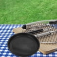 thumbnail image 2 of KAKOWELY Non-stick Grill Pan Outdoor Barbecue Pan Aluminum Steak Pan Camping Grill Pan,8.46X"X8.46"X0.98", 2 of 5