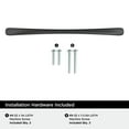 thumbnail image 6 of Miseno Mcp7631 Mangrove 6-5/16" Center To Center Arch Cabinet Pull - Black, 6 of 7