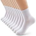 thumbnail image 1 of JEW Women's 6 Pairs Cotton Colorful Patterned Fun Dress Crew Socks, 1 of 6