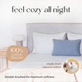 thumbnail image 5 of Five Looms 100% Cotton Cozy Flannel Bed Sheet Set, Full (Gray, 4 Piece), 5 of 6