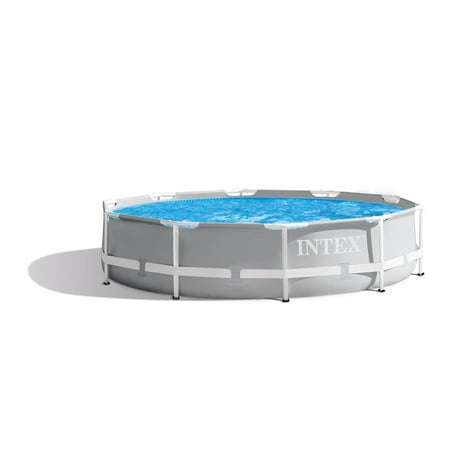 Intex Prism Frame 10ft x 30in Round Above Ground Outdoor Backyard Swimming