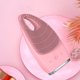 thumbnail image 3 of Cepillo de limpieza facial sónico Brillar Limpiador Facial Impermeable Silicona Suave Masajeador Viaje Inalámbrico Carbón de Bambú Rosa, 3 of 5