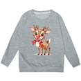 thumbnail image 4 of MIASHUI Sweatshirts de Noël pour Enfants Pull Imprimé Décontracté à Manches Longues, Gris, 4-5 Ans, 4 of 4
