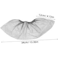 thumbnail image 2 of TZZT 100 Pcs Universal Size Booties Covers Indoor Use Non-slip Disposable Thick Non-woven Waterproof Easy to Store, 2 of 5