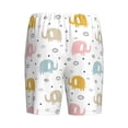 thumbnail image 4 of Rocae Little Elephant for Men's Soft Sleep Pajama Shorts, Waistband and Pockets, 4 of 9