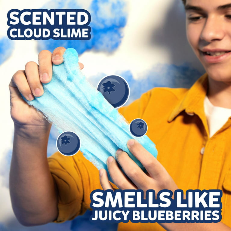 Set Of 3 Elmer's GUE 8oz Pre Made Slime, Blueberry Cloud, Scented