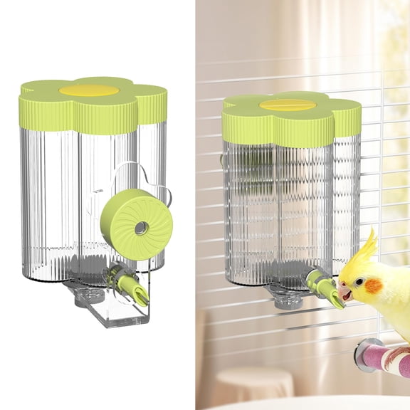 8.4oz No‑Mess Bird Water Feeder, Auto Bird Cage Water Dispenser with Magnetic Mount for Parakeets Cockatiels Budgies