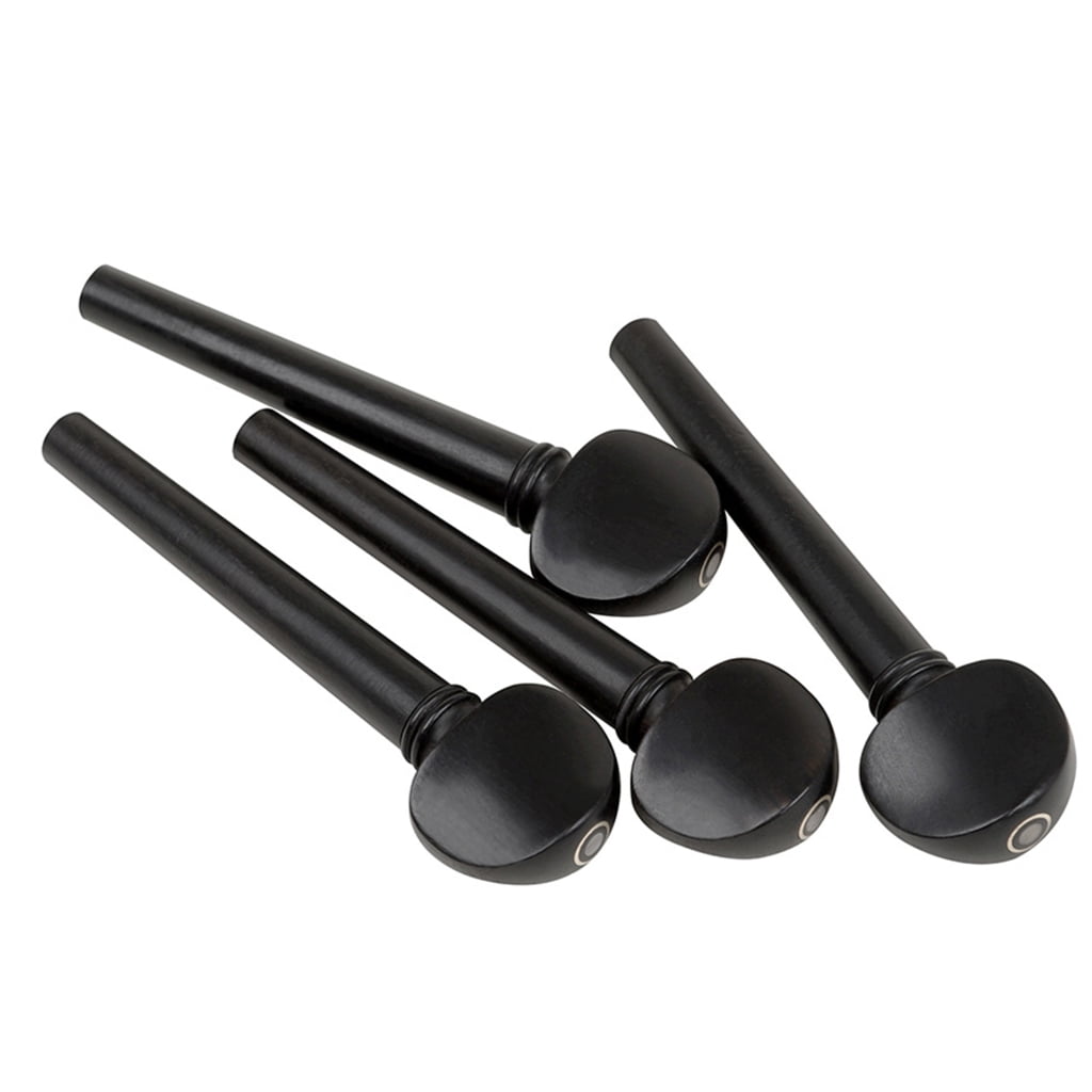 WINDLAND 12Pcs Ebony Wood Violin Oud Tuning Peg Tuner Oud Pegs Oud Shaft Handle Durable