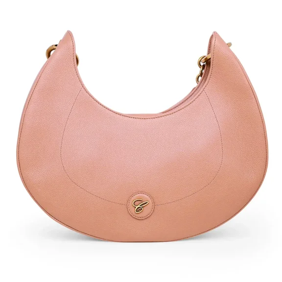 Chopard Happy Sport Caramel Grained Leather Hobo Bag 95000-1209