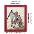 thumbnail image 3 of Americanflat 16x20 Picture Frame with Polished Plexiglass Hampton Collection Distressed Frames Wall - Red, 3 of 8