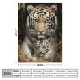thumbnail image 4 of Sheronv Tiger Baby Tiger Wildlife Warm Lightweight Blanket Soft Fleece Throw Blanket for Living Rooms Sofa Decor Gifts All Seasons Blanket for Bed 40x50in, 4 of 6