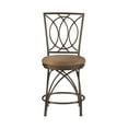 thumbnail image 6 of The Powell Big & Tall 24" Metal Crossed Legs Counter Stool, Dark Bronze, 6 of 10