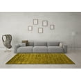 thumbnail image 3 of Ahgly Company Indoor Square Oriental Yellow Industrial Area Rugs, 6' Square, 3 of 4