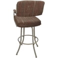 thumbnail image 2 of Swivel Counter Metal Bar Stool 26" - M-110 - Red Fabric - Beige Frame, 2 of 3