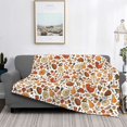 thumbnail image 2 of Rozeui Thanksgiving Food for Flannel Blanket, Soft Fuzzy Plush King Blanket for Winter, Thick and Warm All-Season Bed Throw-50"x40", 2 of 6