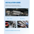 thumbnail image 4 of Nilight 2" Inlet/Outlet Catalytic Converter with Heat Shield,2 inches Universal Cat for Chevrolet Chevy Dodge Ford Buick Chrysler Subaru(EPA Standard), 4 of 7