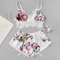 thumbnail image 2 of 2PCS Womens Sexy Lingerie Pijamas Shorts Set Ropa de dormir de encaje Ropa interior impresa Fridja nalpqowj16680, 2 of 4