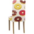 thumbnail image 4 of RYLABLUE Colorful Donuts Stretch Chair Cover Protector Seat Slipcover for Dining Room Hotel Wedding Party Set of 4, 4 of 5