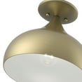 thumbnail image 2 of Livex Lighting - Amador - 1 Light Semi-Flush Mount In Transitional Style-7.75, 2 of 8