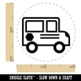 thumbnail image 2 of School Bus Icon Self-Inking Rubber Stamp Ink Stamper - Lime Green Ink - Mini 1/2 Inch, 2 of 7