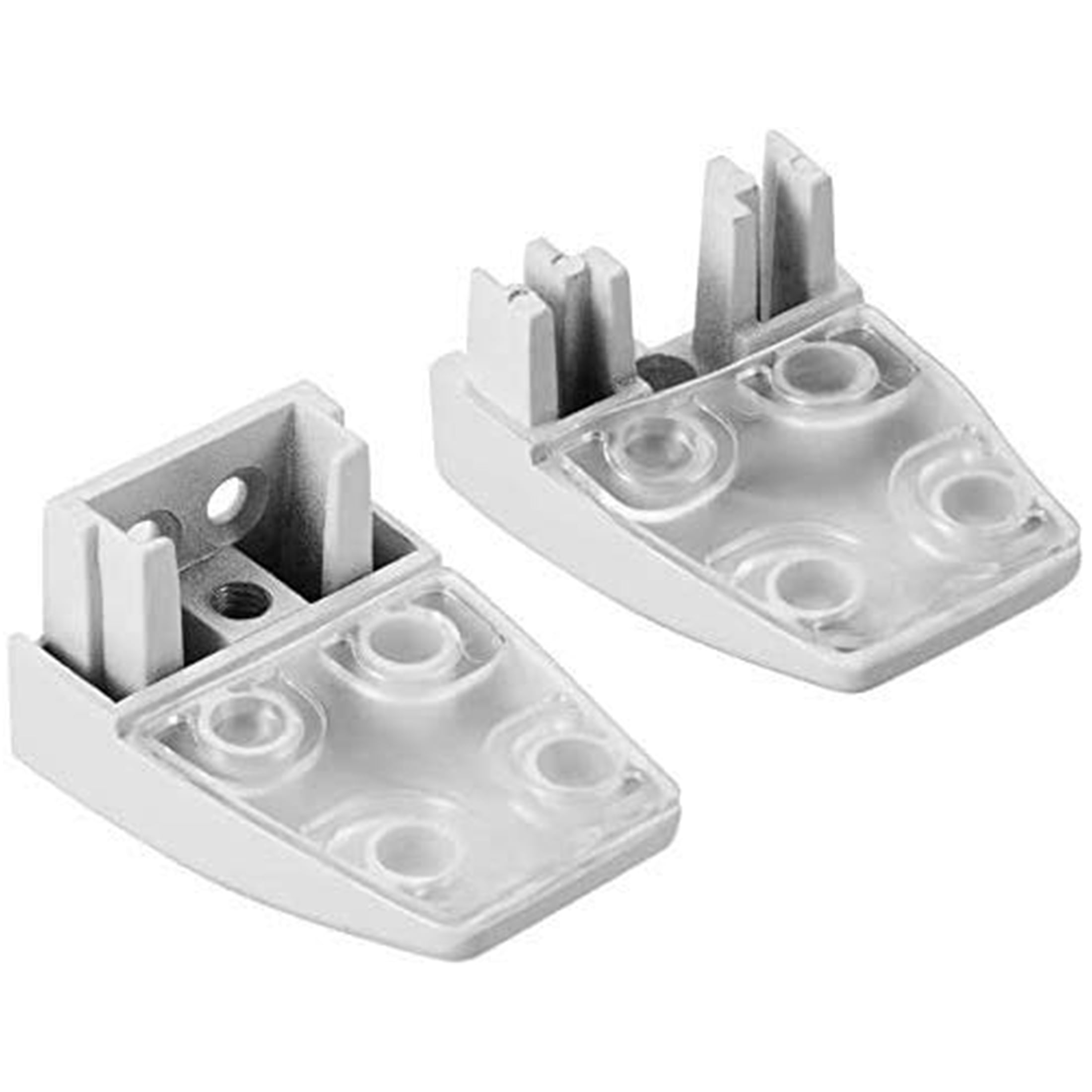 VANROUG 20 PCS Office Desk Partition Support Bracket,Desk Divider Clamp Brackets Shelf Clip Clamp Holder Screen Clip Holders,Desk Privacy Screen Clips Clamps Sneeze Guard Bracket Support 0-1/2" Panel