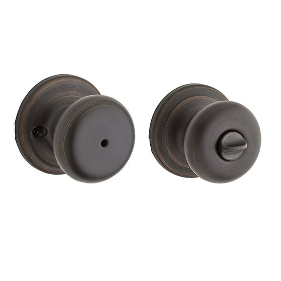 Kwikset Juno Bed/Bath Door Knob in VB