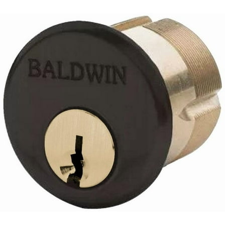 Baldwin 8325102 1.5 in. Mortise Lock Cylinder, Oil Rubbed Bronze