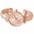 thumbnail image 3 of Blekon Collections Womens 29mm Case Large Numbers Narrow Cuff Bangle Watch, 3 of 6
