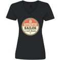 thumbnail image 3 of Inktastic Sailing Gift for Sailor Sailboat Women's V-Neck T-Shirt, 3 of 5