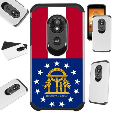 Georgia Power Columbus Ga Phone Number Compatible Motorola Moto G7 Power | Supra (2019) | Moto G7 Optimo Maxx Case Hybrid TPU Fusion Phone Cover (Georgia) ()