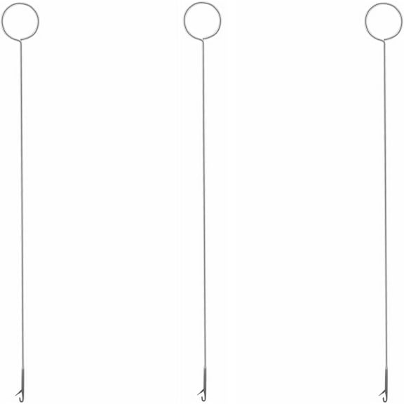 3 Pack Sewing Loop Turner Hook with Latch for Fabric Tube Straps Belts Strips DIY Accessories 26.5cm / 10.4inch