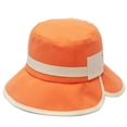 thumbnail image 1 of Fisherman Hat with Chin Strap UV Protection Breathable Kids Bucket Hat for Beach, 1 of 10