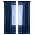 thumbnail image 6 of AIGIA Sheer Curtains Linen Textured 1 Panels Semi Transparent Farmhouse Rod Pocket Light Filtering Voile Window Drapes for Bedroom Living Room, 6 of 9