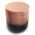 thumbnail image 3 of Allora 19" Contemporary Solid Metal Side Table in Copper Ombre, 3 of 7