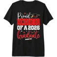 thumbnail image 1 of Senior 2026 Proud Neighbor Of A Class Of 2026 Graduate Grey T-Shirt 488, 1 of 4