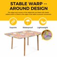 thumbnail image 4 of Easter Bunny Table Cloths for 3 Foot Rectangle Tables, Colorful Eggs Spring Leaves Daisy Yellow Pink Plaid Patio Waterproof Elastic Fitted Tablecloths, Washable Rectangular Table Cover for Camping, 4 of 8
