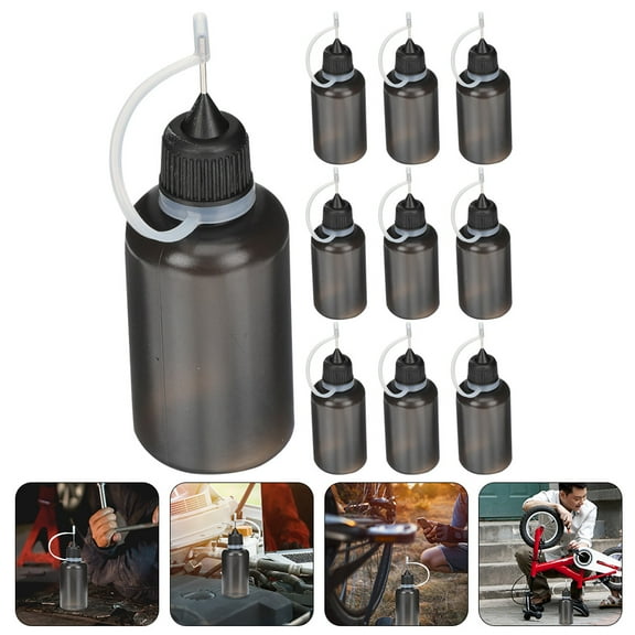 LEORX 10Pcs Needle Nose Glue Bottles with Fine Tip for Craft Paint Oil and Liquid Application