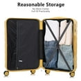 thumbnail image 5 of SONGMY 3 pcs/set in ABS Spinner Wheel Luggage Set, Carry on Suitcase, 5 of 7