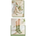 thumbnail image 3 of Holzlrgus Women's Cute Vintage Floral Patterned Cotton Crew Socks Teen Girls Korean Kawaii Fancy Dress Socks, 3 of 7