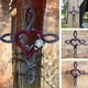 thumbnail image 2 of Herradura con corazón, metal, pared, patio exterior, decoración para el hogar, 2 of 7