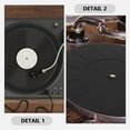 thumbnail image 3 of TABLZONE 2Pcs Square Silicone Turntable Mat for Home Use Music Listening Anti-Static Vinyl Record Player Mat 6.7x6.7in, 3 of 8