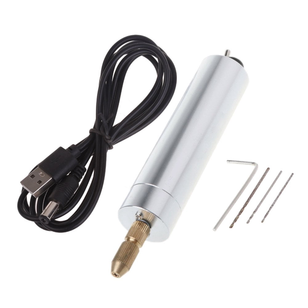 CUITING Mini Micro Electric Drill Metal Hand Portable Handheld Drill USB Power Supply