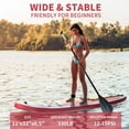 thumbnail image 4 of FULLWATT Inflatable Stand Up Paddle Boards 11 ft with Premium SUP Paddle Board Accessories, Wide Stable Design, Non-Slip Comfort Deck for Youth & Adults, 4 of 10