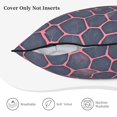 thumbnail image 5 of Velvet Rimmed Pillowcase Is Not Easy To Open Line Deformation Invisible Zipper Opening And Closing Only Pillowcase Does Not Contain Pillow Core Snake Skin Print Style Palevioletred_1 20"X20", 5 of 8