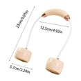 thumbnail image 3 of Ventilador de cuello portátil con 3 velocidades ajustables, recargable por USB, diseño ligero, mangueras flexibles de silicona, funcionamiento silencioso, adecuado para uso en exteriores e interiores., 3 of 6